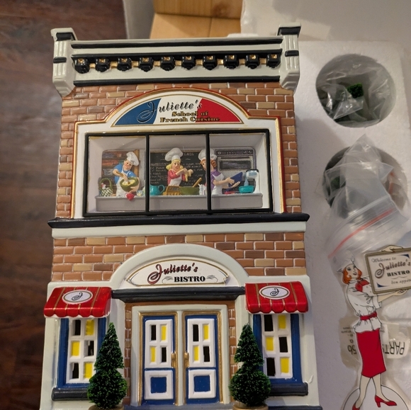 Department 56 Juliette's Bistro French Cuisine Model Vintage - Picture 5 of 11